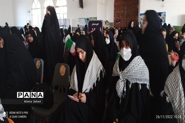 حضور پرشکوه دانش‌آموزان کاشمری در همایش بزرگ اقتدار بسیج