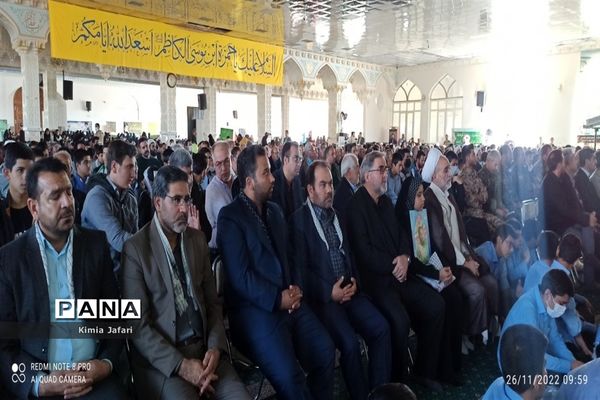 حضور پرشکوه دانش‌آموزان کاشمری در همایش بزرگ اقتدار بسیج