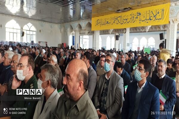 حضور پرشکوه دانش‌آموزان کاشمری در همایش بزرگ اقتدار بسیج