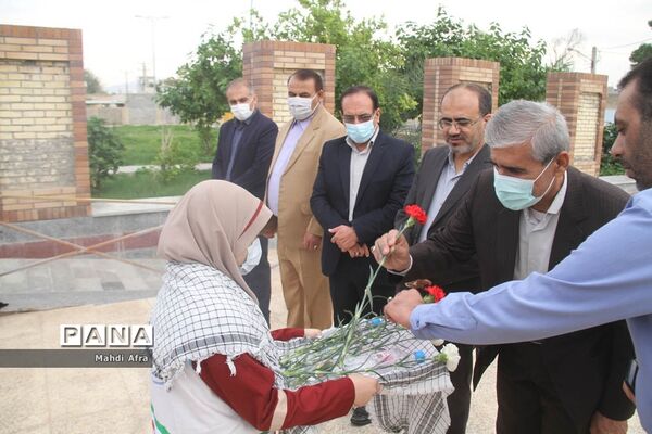 تجدید بیعت با آرمان‌های والای شهدای دانش‌آموز و گمنام شهرستان بهبهان