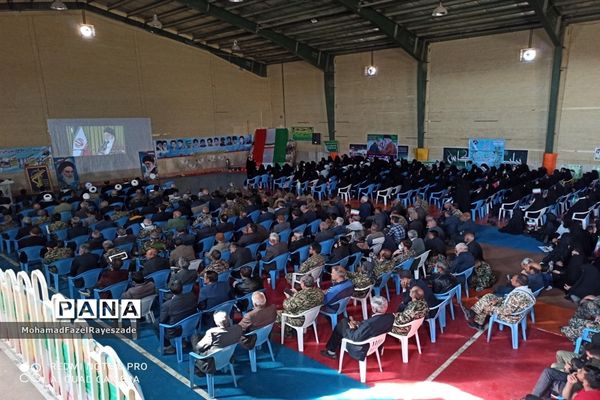 همایش اقتدار بسیج در خلیل آباد