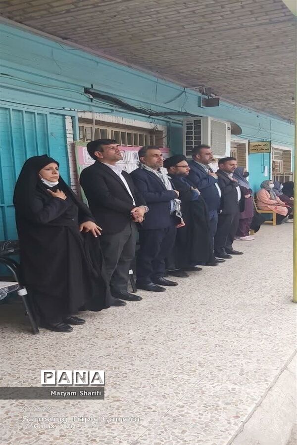 برگزاری پویش «همه حاضر» در دبیرستان تشکیلاتی پاینده ناحیه یک اهواز