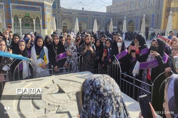 اعزام دانش‌آموزان دختر زیارت اولی استان سمنان به مشهد مقدس