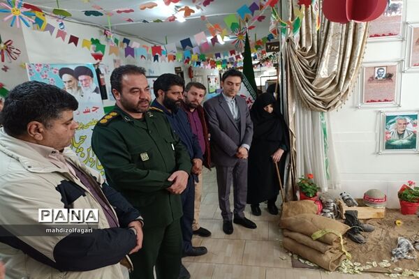 مراسم افتتاحیه دارالقرآن و یادمان شهدا در آموزشگاه شهید قلنبر ناحیه دو شهرری