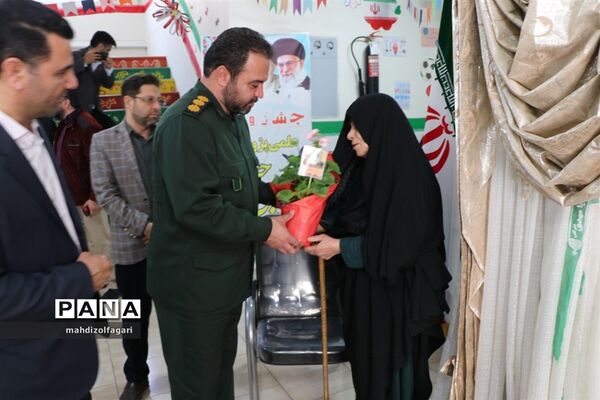 مراسم افتتاحیه دارالقرآن و یادمان شهدا در آموزشگاه شهید قلنبر ناحیه دو شهرری