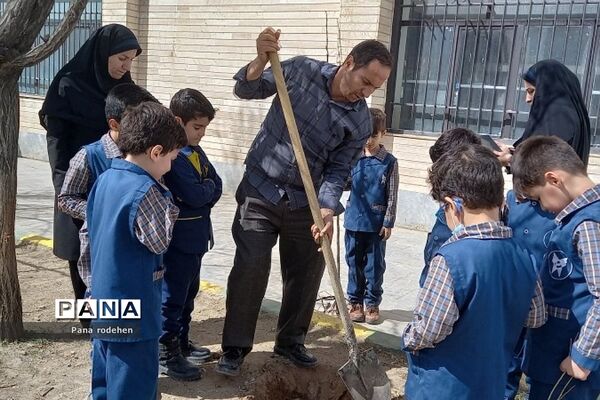 آیین روز درختکاری در مدارس رودهن
