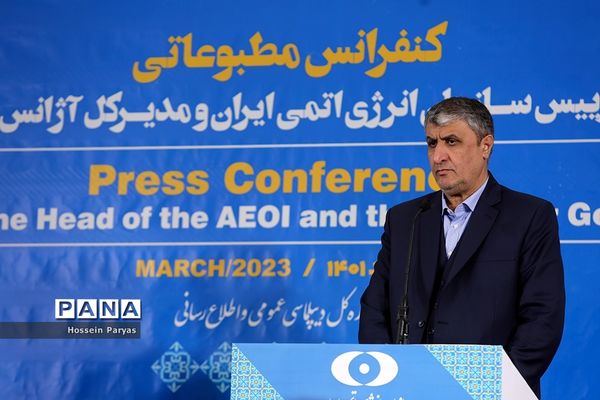 کنفرانس مطبوعاتی مشترک رئیس سازمان انرژی اتمی ایران و مدیرکل آژانس بین‌المللی انرژی اتمی