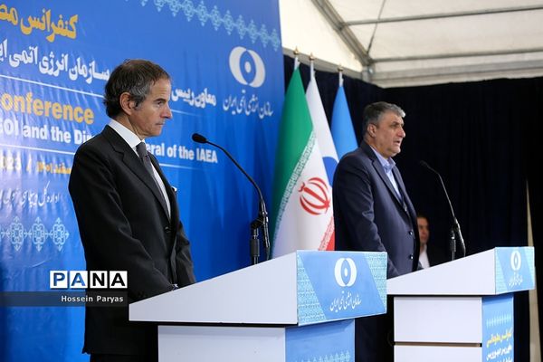 کنفرانس مطبوعاتی مشترک رئیس سازمان انرژی اتمی ایران و مدیرکل آژانس بین‌المللی انرژی اتمی
