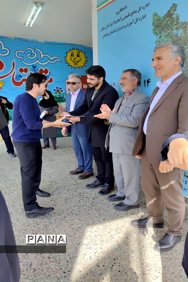 برگزاری مراسم روز درختکاری در آموزشگاه علامه حلی ناحیه‌۲ زنجان