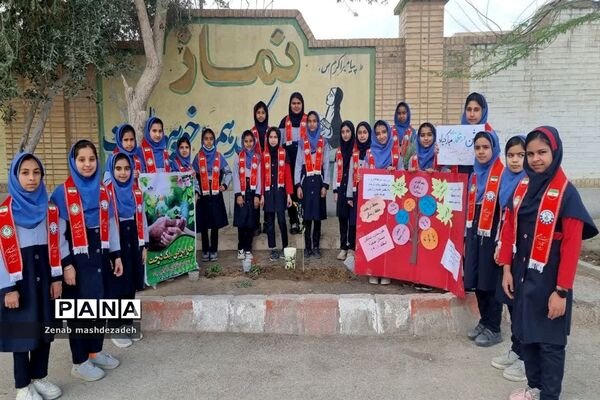 نواختن زنگ درختکاری در مدارس شادگان