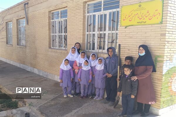 جشن روز درختکاری در مدارس عشایری شهرستان خاتم