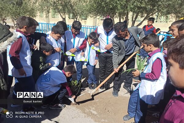 روز درختکاری دبستان جیحون