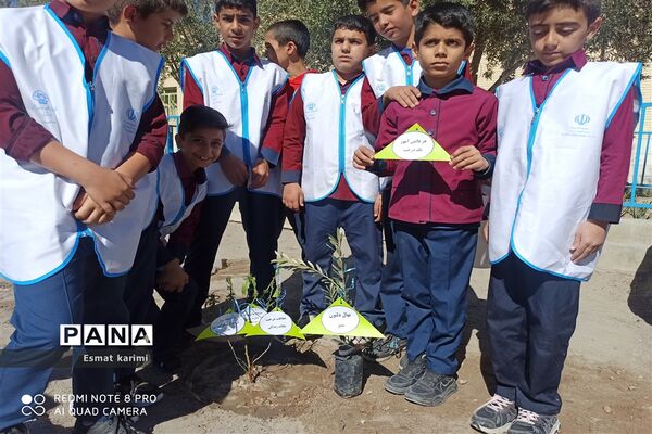 روز درختکاری دبستان جیحون