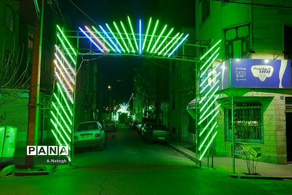 آماده‌سازی فضای محله‌ها برای جشن بزرگ نیمه شعبان