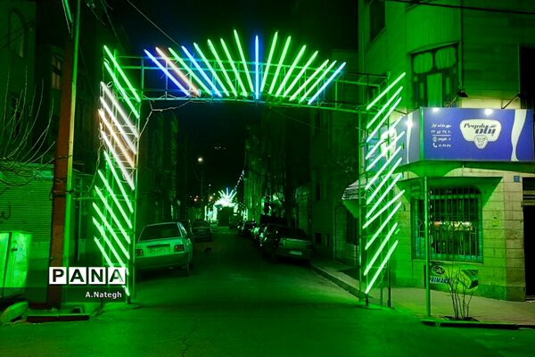 آماده‌سازی فضای محله‌ها برای جشن بزرگ نیمه شعبان