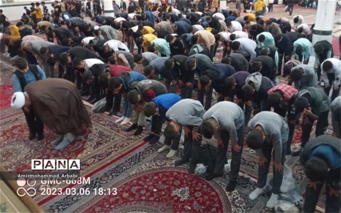 برگزاری جشن تکلیف دانش‌آموزان پسر در تربت جام همزمان با  میلاد حضرت مهدی موعود (عج)