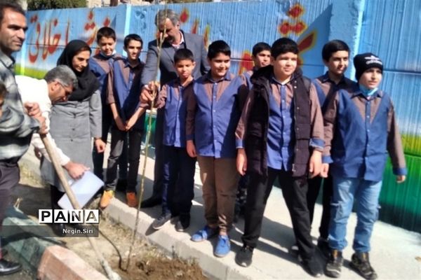 برگزاری روز درختکاری در دبستان شهید حسن جعفری پاکدشت