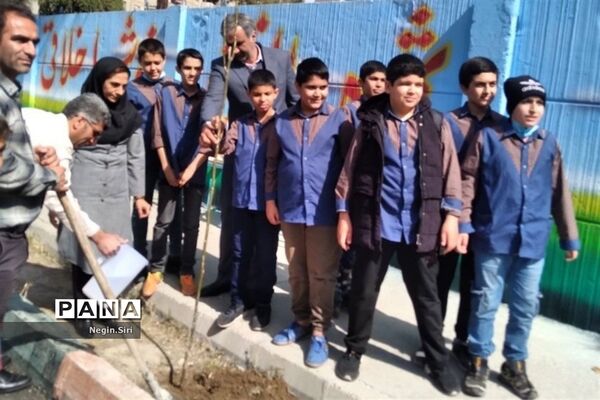 برگزاری روز درختکاری در دبستان شهید حسن جعفری پاکدشت