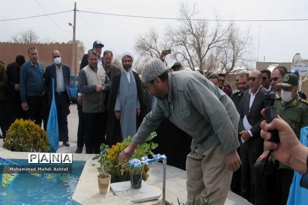 افتتاح پروژه آبرسانی پایدار به 18 روستای منطقه لای سیاه نایین