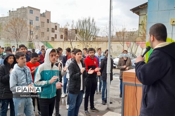 جشن نیمه شعبان در مدرسه ابوالفضل بصام قرچک