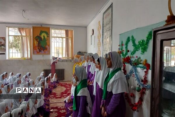 جشن میلاد مولای مهربانی و امید زندگانی در دبستان حضرت رقیه ناحیه یک یزد