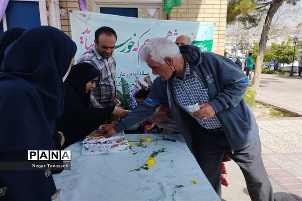 برپایی موکب مدرسه شاهد۱۶ امام خامنه‌ای به‌مناسبت ولادت حضرت صاحب الزمان (عج)