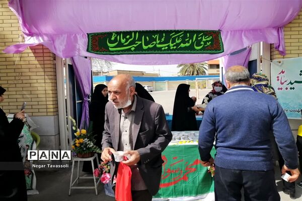 برپایی موکب مدرسه شاهد۱۶ امام خامنه‌ای به‌مناسبت ولادت حضرت صاحب الزمان (عج)