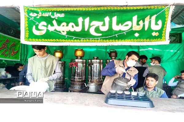 خدمت‌رسانی موکب‌های نیمه شعبان در بلوار پیامبر اعظم قم