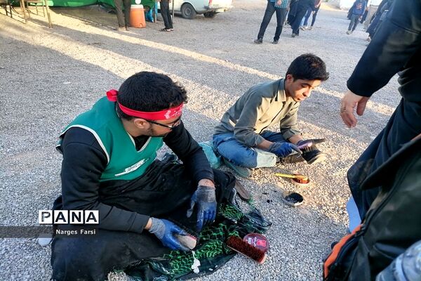 خدمت‌رسانی موکب‌های نیمه شعبان در بلوار پیامبر اعظم قم