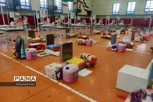 توزیع تجهیزات کامل اتاق بهداشت و اقلام ورزشی مدارس منطقه دماوند