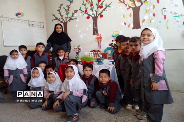 برگزاری جشن عید نوروز پیش دبستانی‌های آموزشگاه امام محمد باقر (ع) بخش جوادآباد