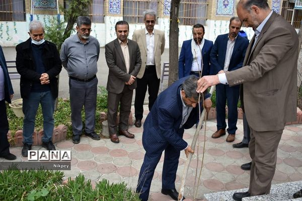 کاشت نهال به یاد شهدای مدافع حرم و دفاع مقدس