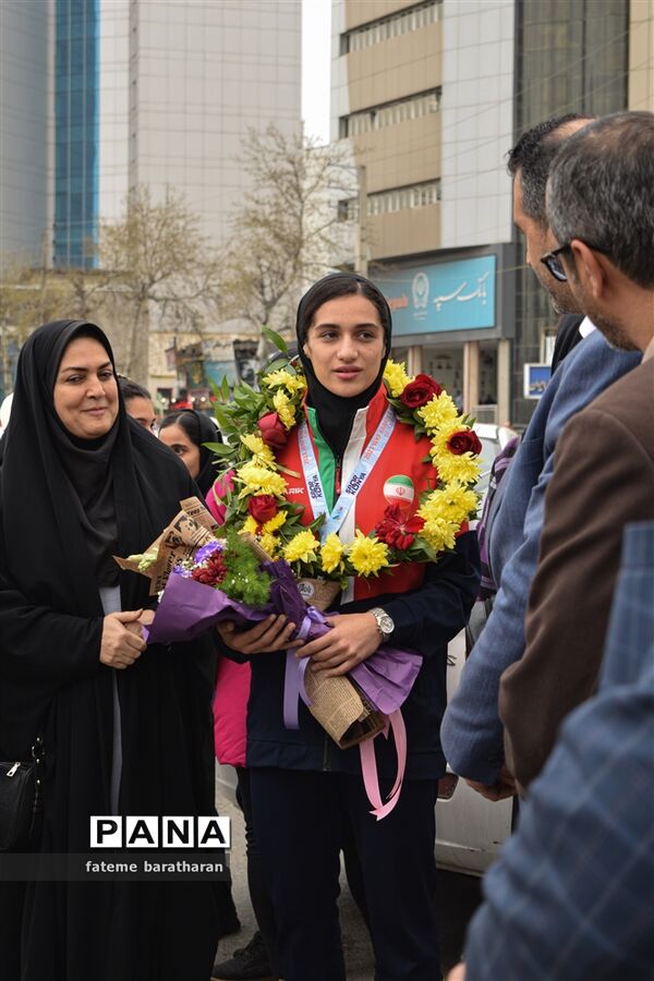 استقبال از ورزشکاران مدال‌آور مازندرانی