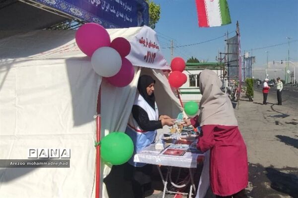فعالیت سفیران ایمنی، سلامت و نشاط اجتماعی جوانان هلال احمر قرچک