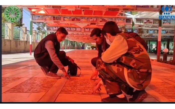 دیدار دانش‌آموزان با خانواده شهید اکبر غلامپور/فیلم