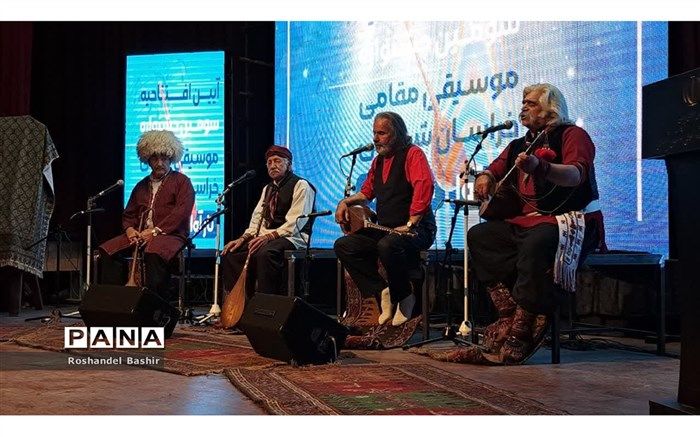 آیین افتتاحیه سومین جشنواره استانی موسیقی مقامی تارآوا در شیروان برگزار شد