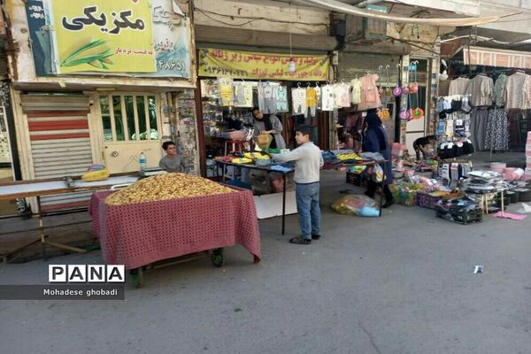 حال و هوای مردم در بازار صالحیه در روزهای پایانی اسفند