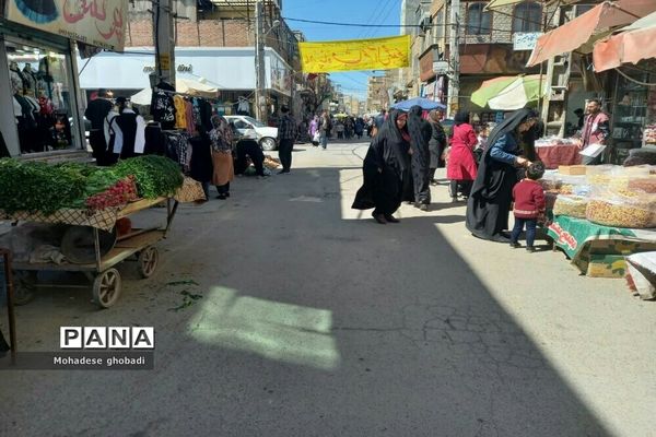 حال و هوای مردم در بازار صالحیه در روزهای پایانی اسفند