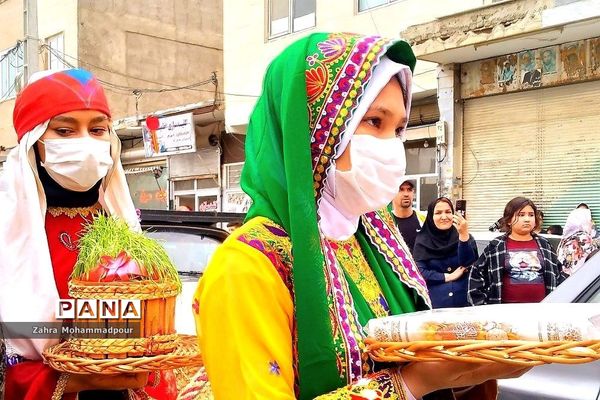 کاروان شادپیمایی و استقبال از نوروز در شهرستان بهارستان