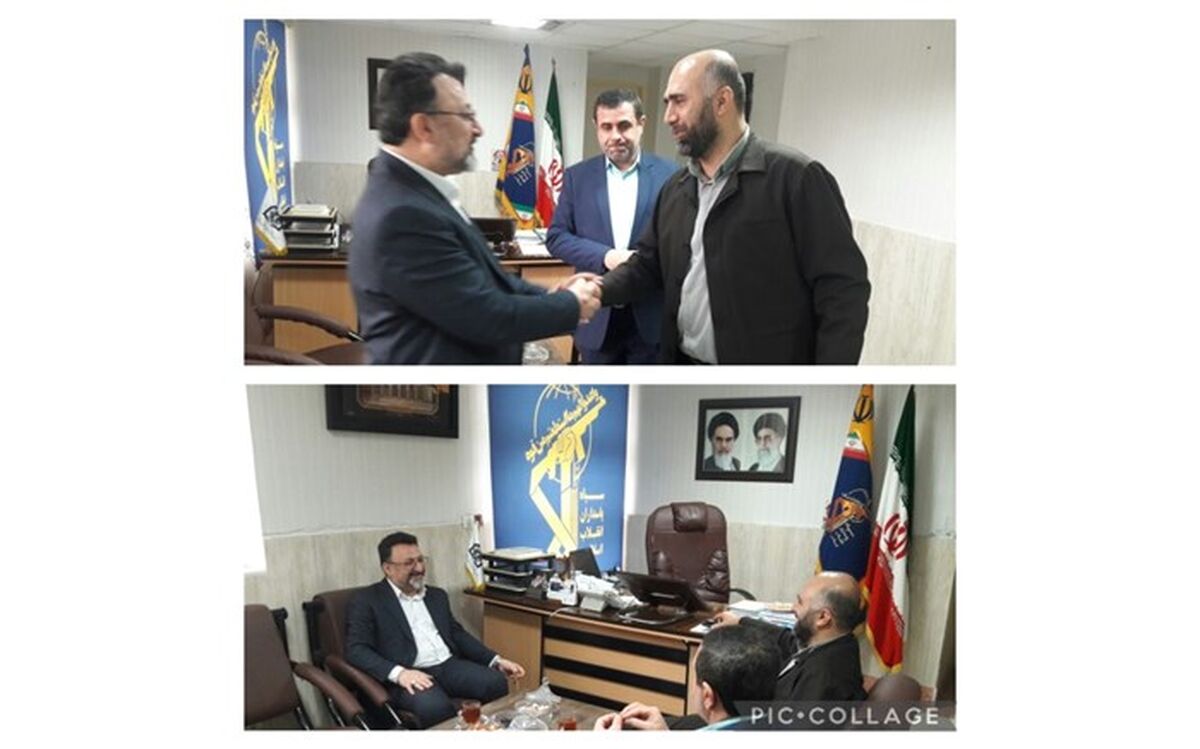 دیدار مدیر آموزش و پرورش ناحیه دو با فرمانده سپاه ساری