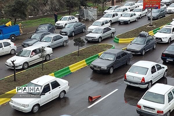 ترافیک نیمه‌سنگین در محورهای ورودی به شهرهای شمالی کشور