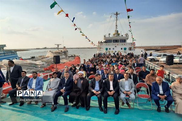 برگزاری مراسم جشن نوروزگاه شهرستان شادگان بر روی عرشه کشتی شایما 