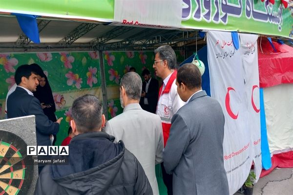 بازدید مسئولان از خدمات هلال‌احمر در صفادشت