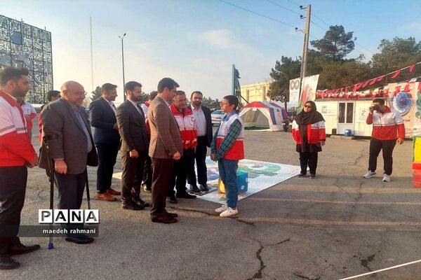 بازدید نوروزی مسئولان جمعیت هلال احمر استان تهران از پایگاه نوروزی خدمات سفر جمعیت هلال احمر شهرستان ری