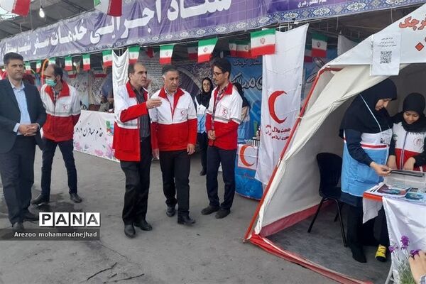 بازدید مدیرعامل جمعیت هلال احمر استان تهران از پست نوروزی جوانان شهرستان قرچک