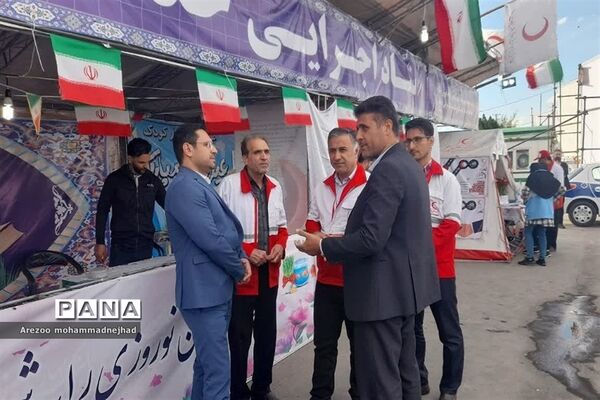 بازدید مدیرعامل جمعیت هلال احمر استان تهران از پست نوروزی جوانان شهرستان قرچک