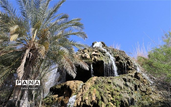 «تزرج» آبشار حیرت‌انگیز هرمزگان