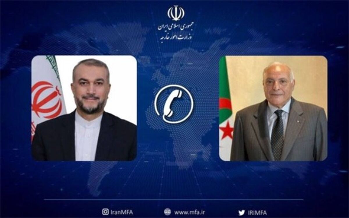 دعوت امیر عبداللهیان از وزیر خارجه الجزایر برای سفر به تهران