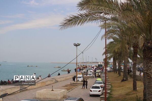 گردشگران نوروزی در ساحل بندر بوشهر-2