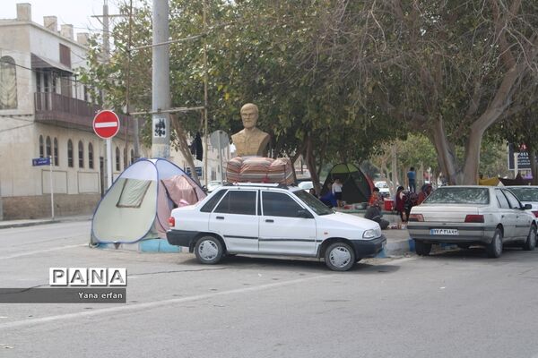 گردشگران نوروزی در ساحل بندر بوشهر-2